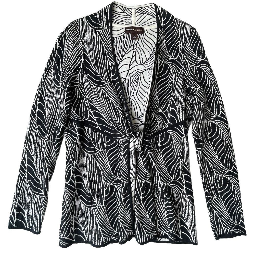 Dana Buchman Women's Cardigan Sweater Size XS Front Tie Wrap‎ Grunge Whimsigoth